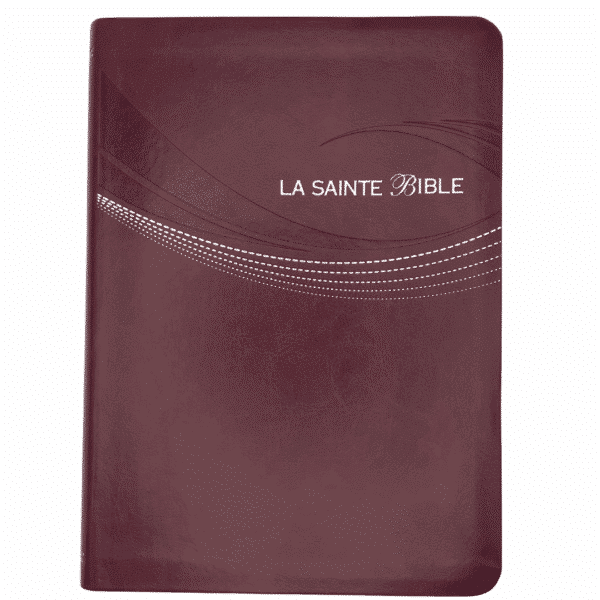 La Sainte French Bible - Burgundy Bonded Leather
